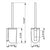Keuco Elegance Toilet Brush Sets - with Crystal or Synthetic Receptacles