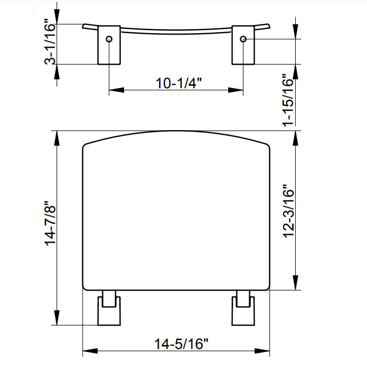 Keuco Plan Care Wall-Mounted Tip-Up Shower Seat - 3 Finishes