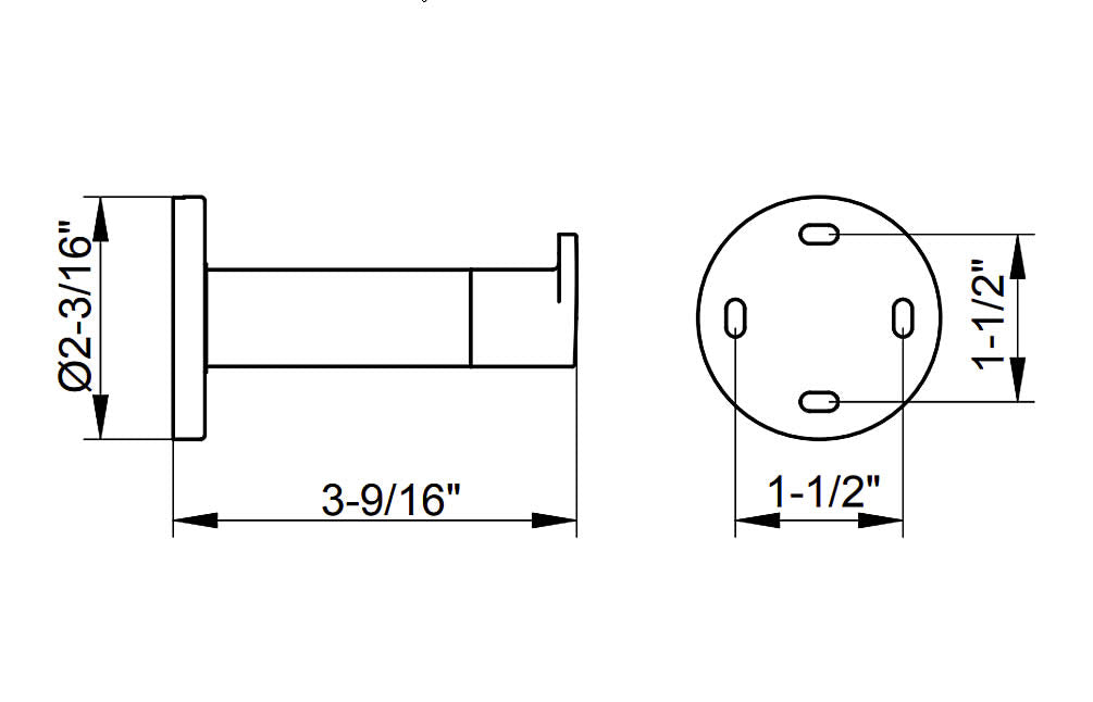 Black Collection Towel Hooks in 3 Configurations - Keuco - Perfect Makeup Mirrors