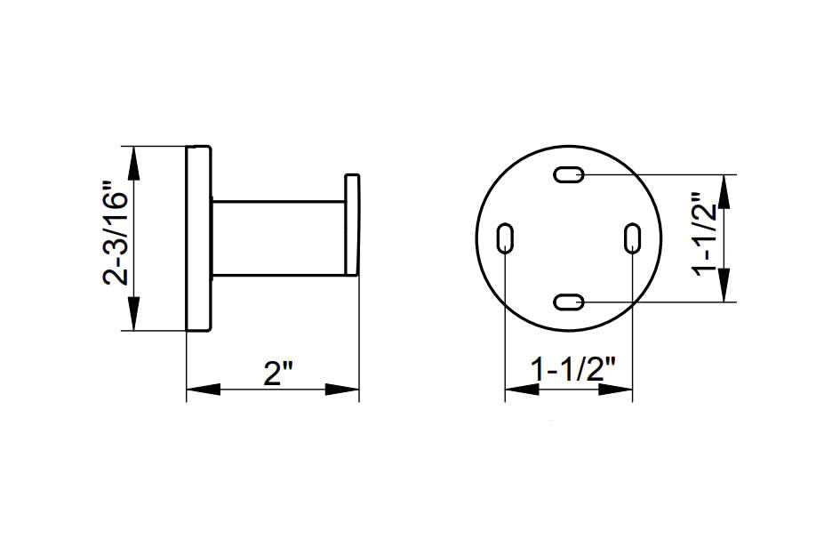 Black Collection Towel Hooks in 3 Configurations - Keuco - Perfect Makeup Mirrors
