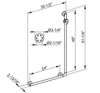 Keuco Plan Care ADA Angle Bar 90° - Polished Chrome - 24" or 48"