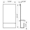 Keuco Black Collection Over-Glass Shower Enclosure Shelf