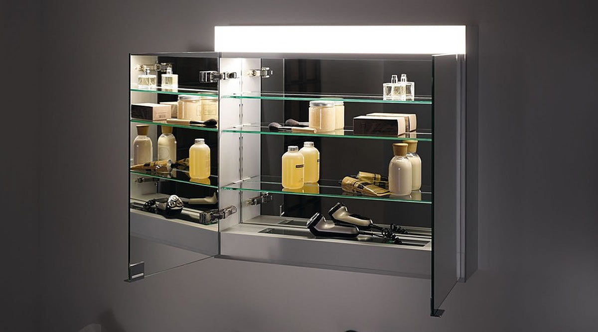Keuco Edition 400 LED Mirrored Recessed Bathroom Cabinet