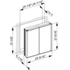 Keuco Royal Match Mirrored LED Bathroom Cabinet, Flex Storage