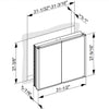 Keuco Royal Match Mirrored LED Bathroom Cabinet, Flex Storage