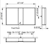 Keuco Royal Match Mirrored LED Bathroom Cabinet, Flex Storage