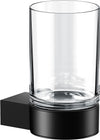 Keuco Black Collection Tumbler Holder with Crystal Tumbler