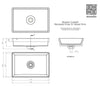 Woodio Cube60 Drop-In Bathroom Sink - 10 Colors