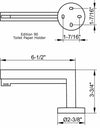 Keuco Edition 90 Toilet Paper Holder and Spare Roll Holder