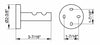 Keuco Edition 90 Towel Hooks, Polished Chrome