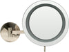 Alfi Brand 5x LED Hardwired Frameless Makeup Mirror, 2 Finishes