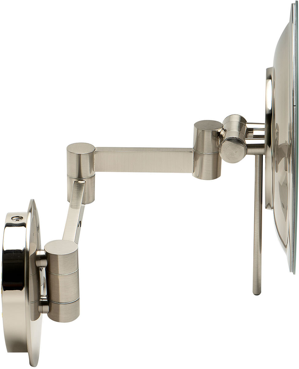 Alfi Brand 5x LED Hardwired Frameless Makeup Mirror, 2 Finishes