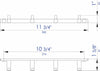 Alfi Brand Quad Towel Hook - 3 Finishes