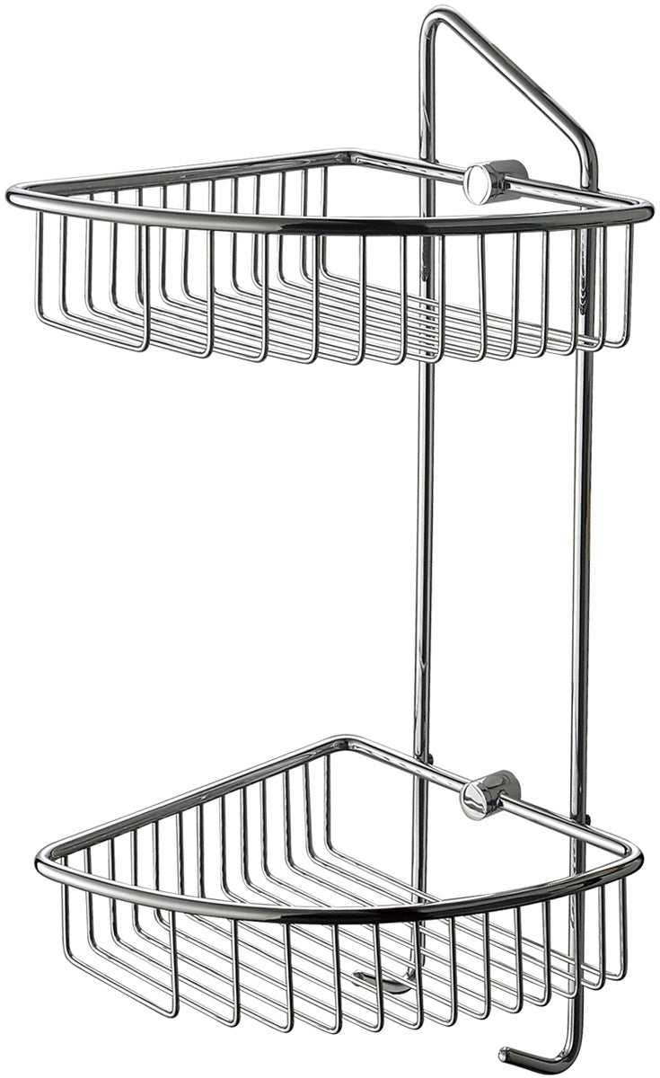 Alfi brand Corner Shower Shelf, Polished Chrome