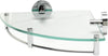 Alfi brand Glass Corner Shower Shelf - Polished Chrome
