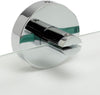 Alfi brand Glass Corner Shower Shelf - Polished Chrome