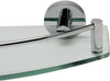 Alfi brand Glass Shower Shelf - Polished Chrome