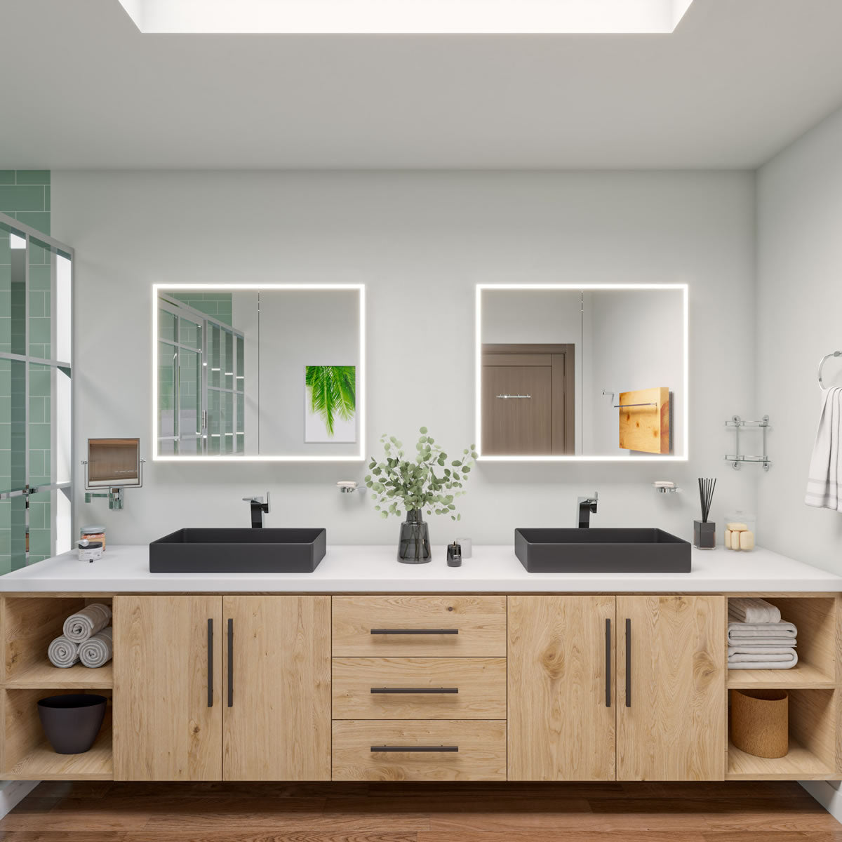 Alfi brand 6-Piece Contemporary Bathroom Accessory Set, AB9503, Polished Chrome or Brushed Nickel