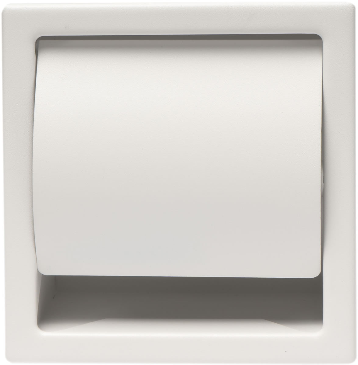 Alfi brand Recessed Stainless Steel Toilet Paper Roll Holder - Matte Black or Matte White