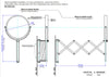 Extension Mirror, technical drawing
