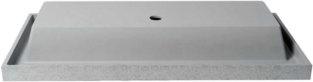 ALFI brand ABCO40TR 40" Solid Concrete Trough Sink for the Bathroom