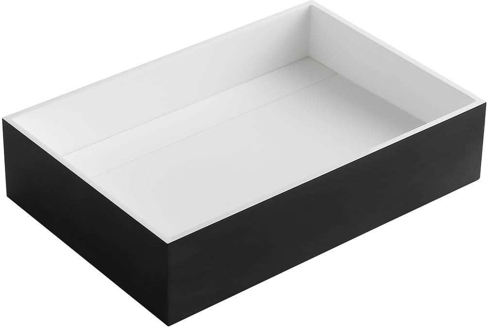 Rectangular Resin Sink Matte Black
