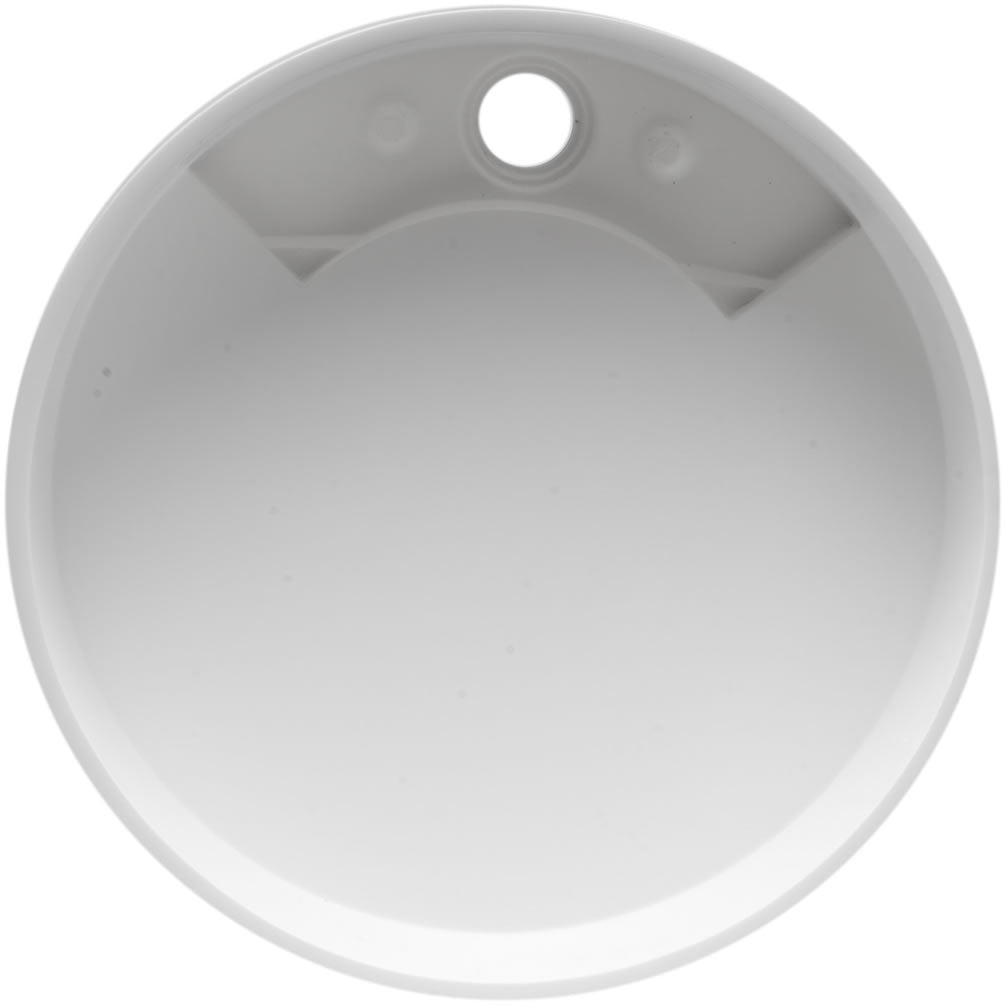 Above-Mount Round Resin Sink - Matte White - ALFI brand - Perfect Makeup Mirrors