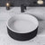 Round Resin Sink, Matte Black - faucet not included.