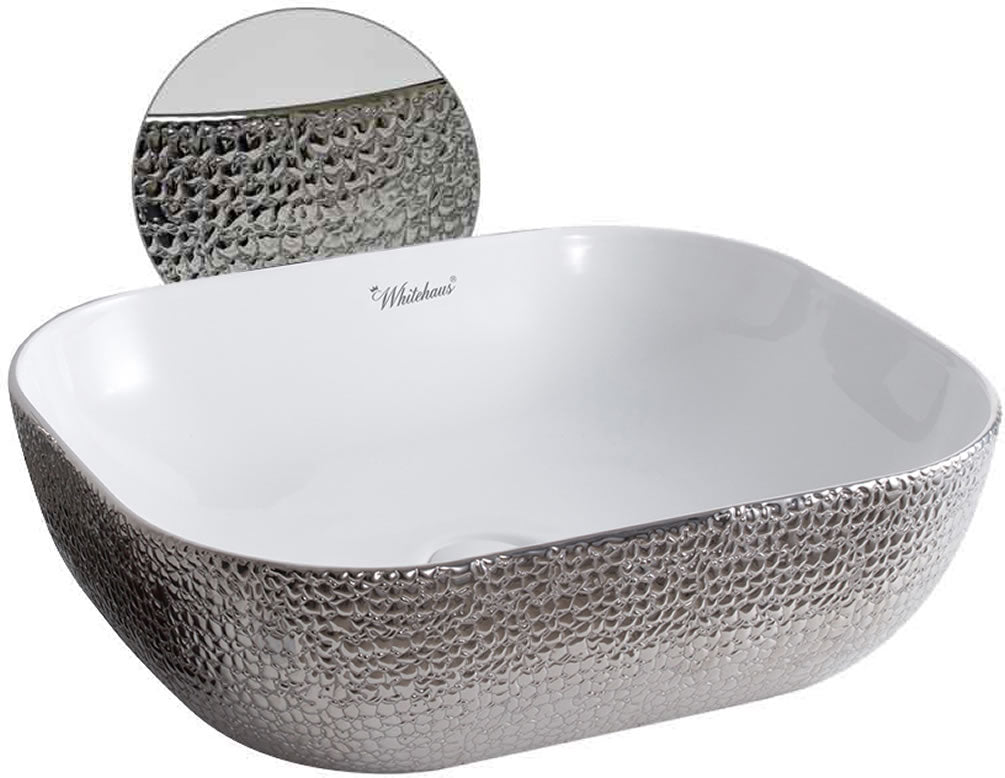 White/Silver Embossed