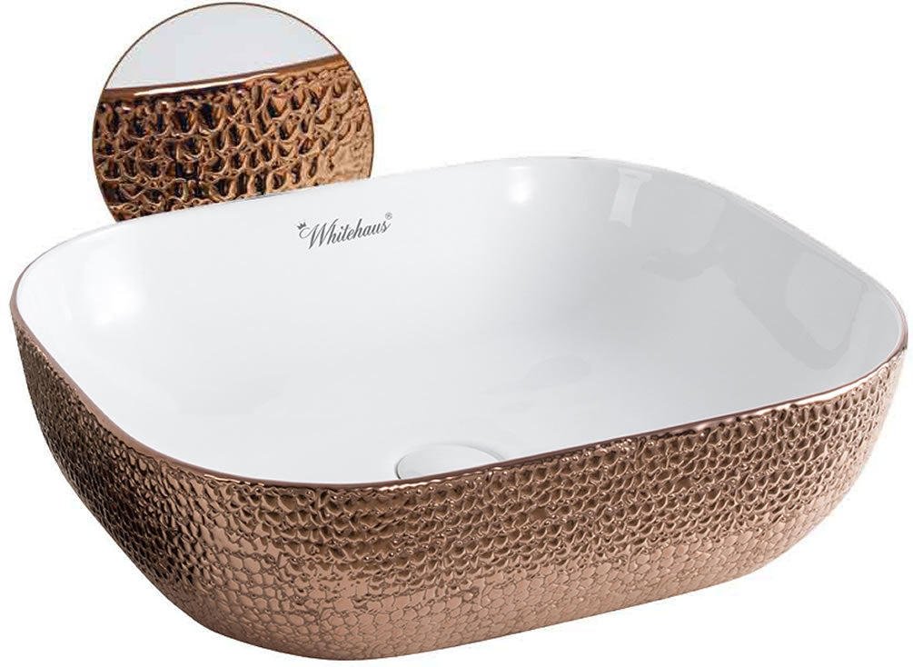 White/Copper Embossed