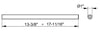 Keuco Reva Fixed Single Towel Holder, Matte Black or Polished Chrome, 2 Sizes