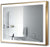 Soho LED Mirror 48" x 36" High, Matte Gold