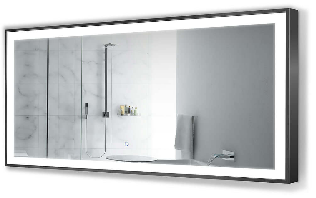 Soho LED Mirror 60" x 30" High, Matte Black