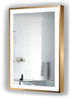 Soho LED Mirror 24" x 36" High, Matte Gold