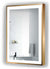 Soho LED Mirror 24" x 36" High, Matte Gold