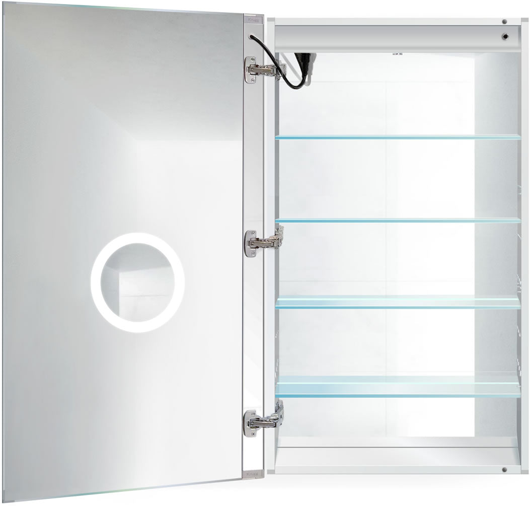Svange 24" LED Medicine Cabinet – Krugg Reflections - Perfect Makeup Mirrors