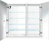 SVANGE 42" Square - Left Door Lighted, Center Open, 4 Shelves