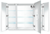 Krugg Svange 3-Door Medicine Cabinet, 2 right doors hinged at right.36" High with 3 shelves.42" High with 4 shelves.