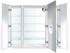 48" x 42" High Dors Hinged Left, Right, Right.4 Shelves in all sections