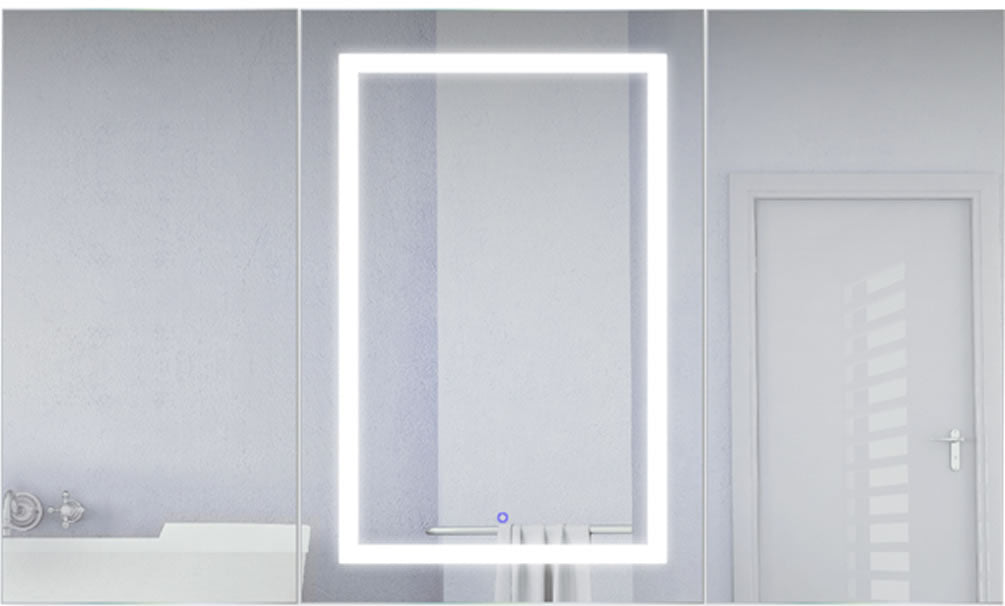 Svange Center-Lit LED Medicine Cabinet.  Size shown:  60" x 36" High