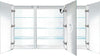60" x 36" High Dors Hinged Left, Right, Right.3 Shelves in all sections