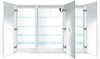 60" x 42" High, Doors Hinged Left, Right, Right.4 Shelves in all sections