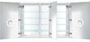 42" High Svange cabinet with 4 shelves.36" High cabinets have 3 shelves.Left, Right, Right hinging shown.