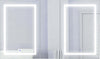 60" xx 36" High, both doors LED lit with defoggers, and with interior inset 3x Magnifying Mirrors