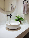 Konkretus FLADD 02 Round Concrete Bathroom Above-Mount Sink, 13 Colors