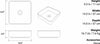 Konkretus FLADD 03 Square Concrete Above-Mount Bathroom Sink, 13 Colors