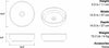 Konkretus FLADD 02 Round Concrete Bathroom Above-Mount Sink, 13 Colors