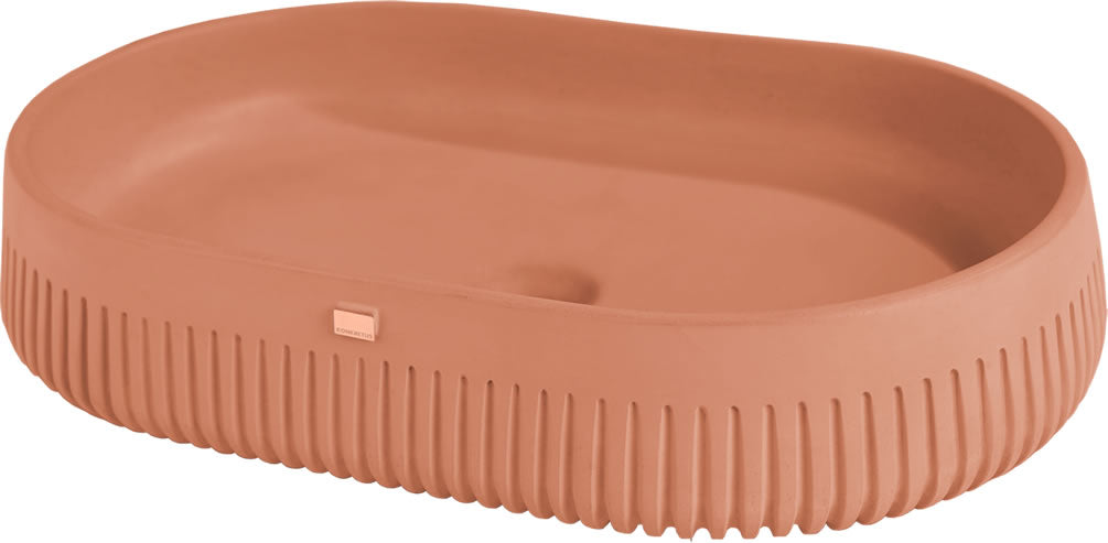 PAPUA 02 Oval Concrete Sink – 15 Colors - Konkretus - Perfect Makeup Mirrors