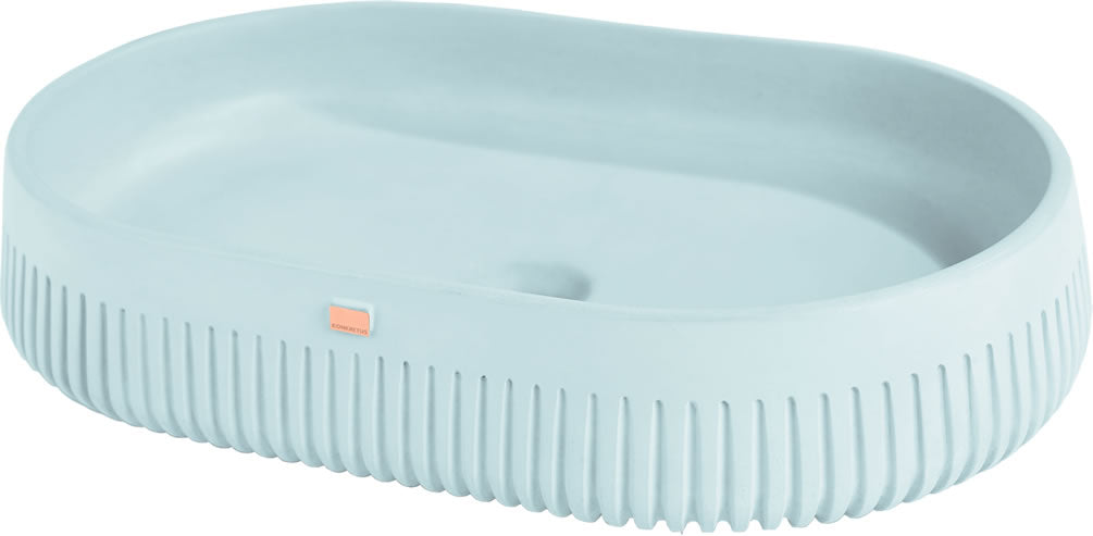 PAPUA 02 Oval Concrete Sink – 15 Colors - Konkretus - Perfect Makeup Mirrors