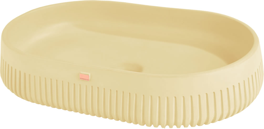 PAPUA 02 Oval Concrete Sink – 15 Colors - Konkretus - Perfect Makeup Mirrors
